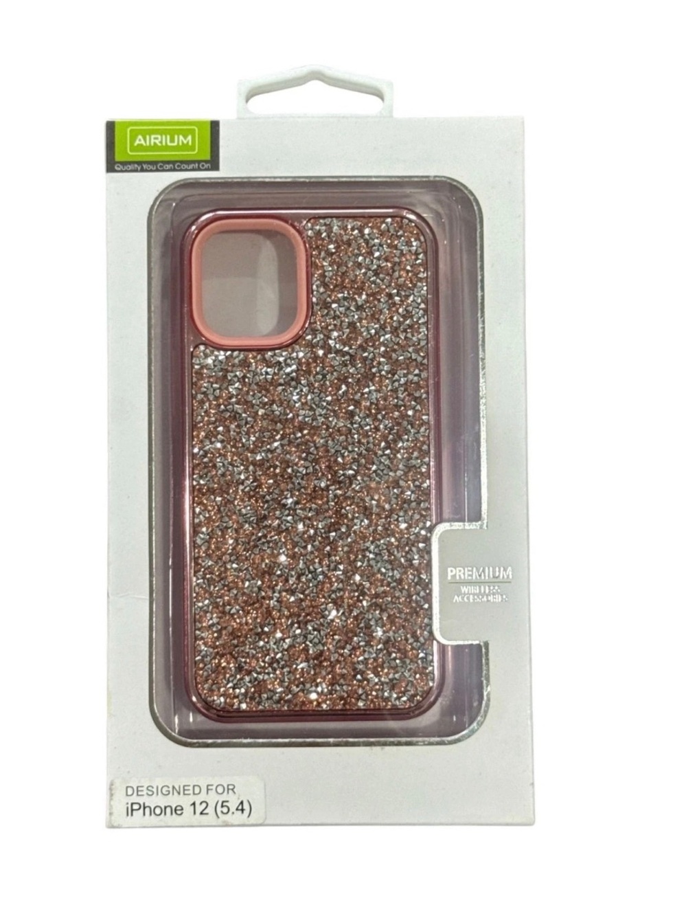 Rose Gold Glitter Phone Case for iPhone 12 (5.4)